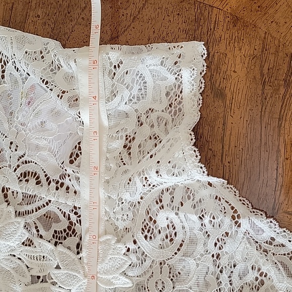 IN BLOOM by Jonquil  Stretch Lace Teddy Bodysuit, XL, Ivory, NWT - Picture 10 of 14